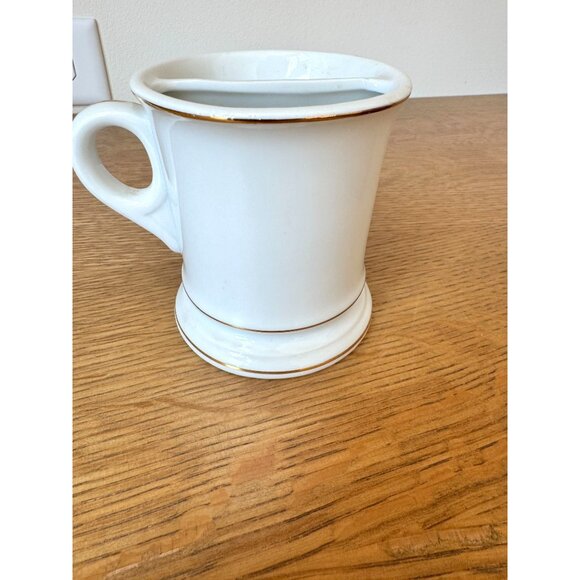 Vintage Train Motif Mustache Shaving Mug Porcelain Made In Japan Antique 4 Inche - Picture 4 of 9